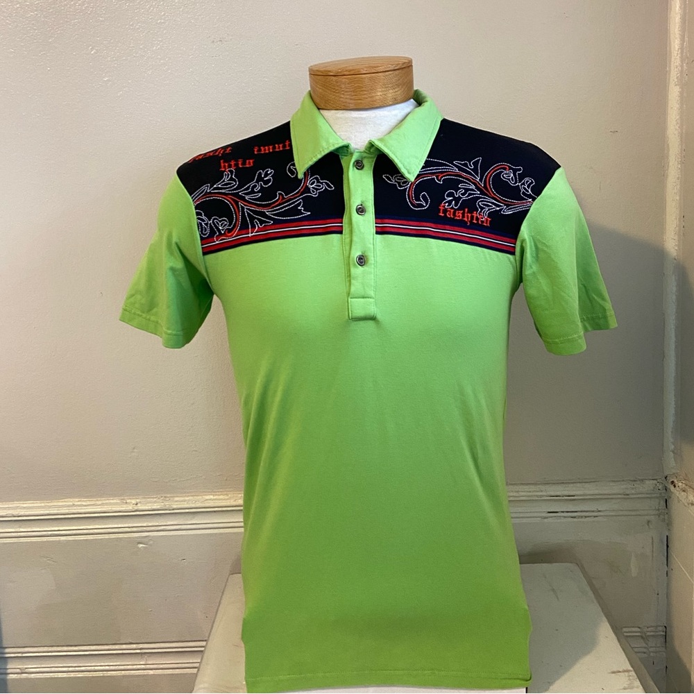 Mens D&G Lime Green T-shirt Size S/M